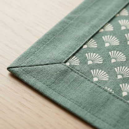 Nxvk Fanfield Rectangular Tablecloth Eucalyptus 60 x 104 in - Detail view