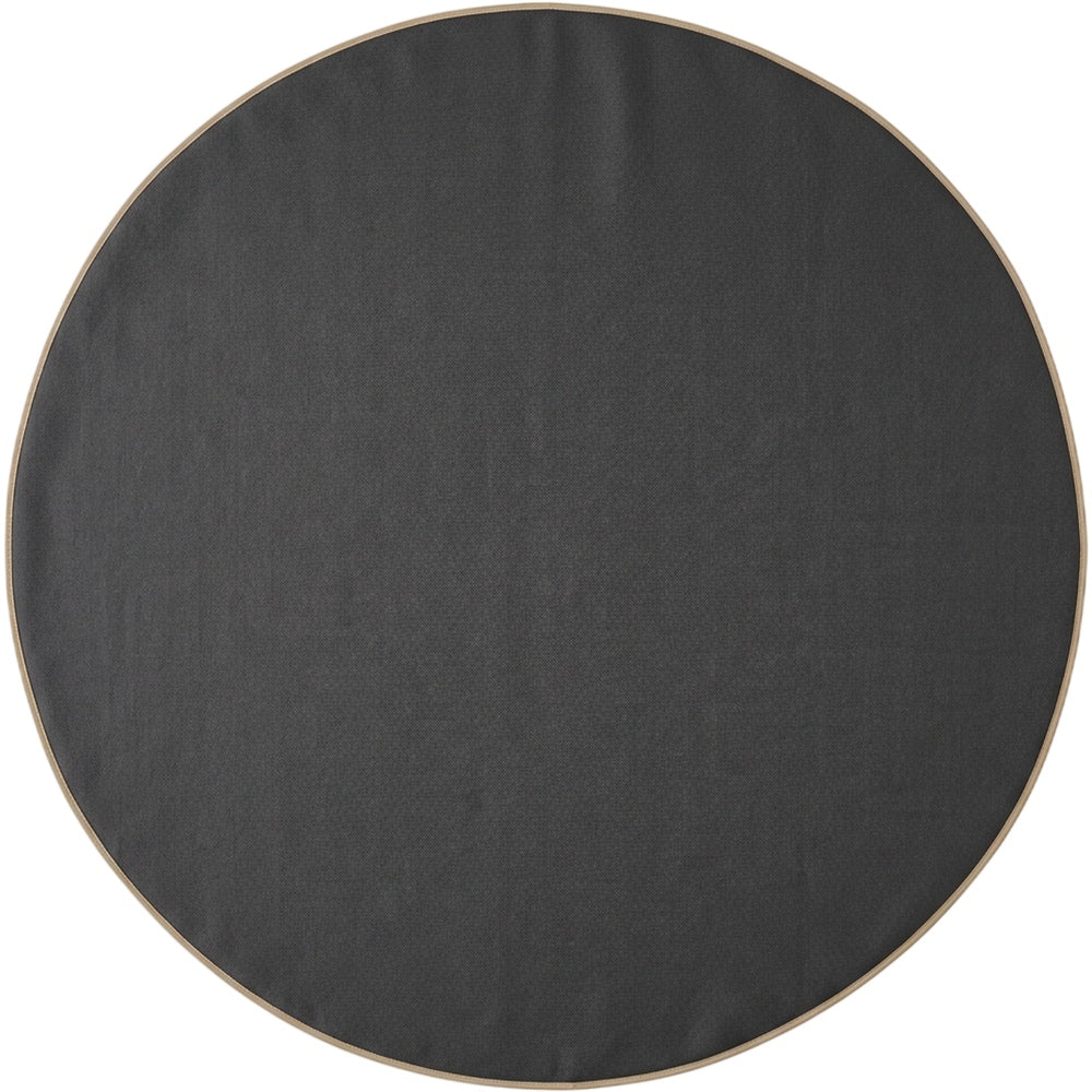 Nxvk Ridgeline Round Tablecloth Charcoal 70 in - Product view