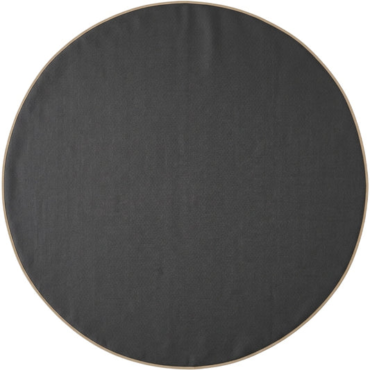 Nxvk Ridgeline Round Tablecloth Charcoal 70 in - Product view
